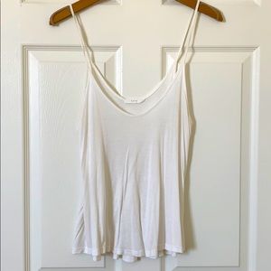 Plain white flowy tank top